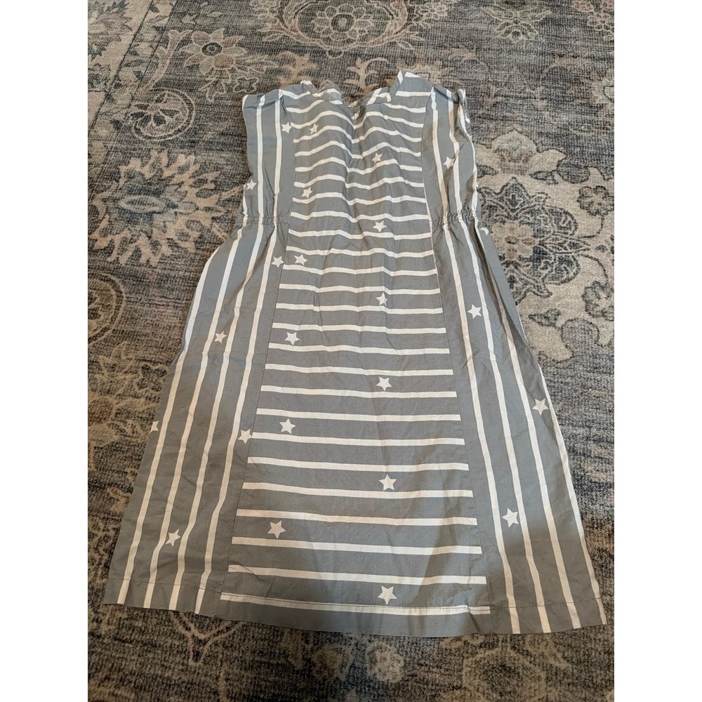Hanna Andersson Gray Stripes Stars Dress